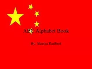 ABC Alphabet Book