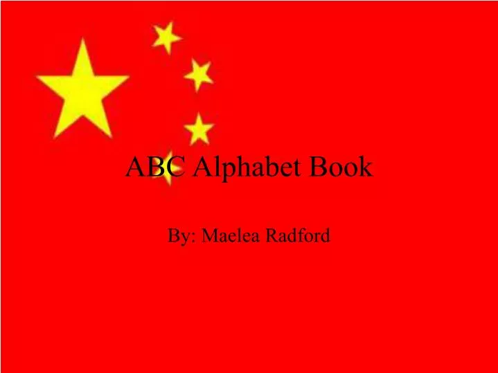 abc alphabet book