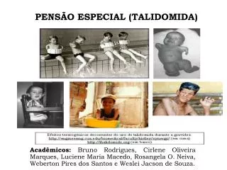 pens o especial talidomida