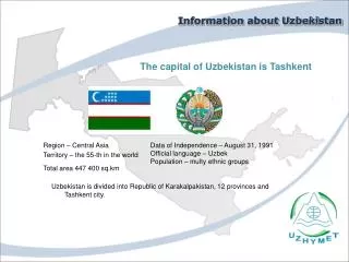 Information about Uzbekistan