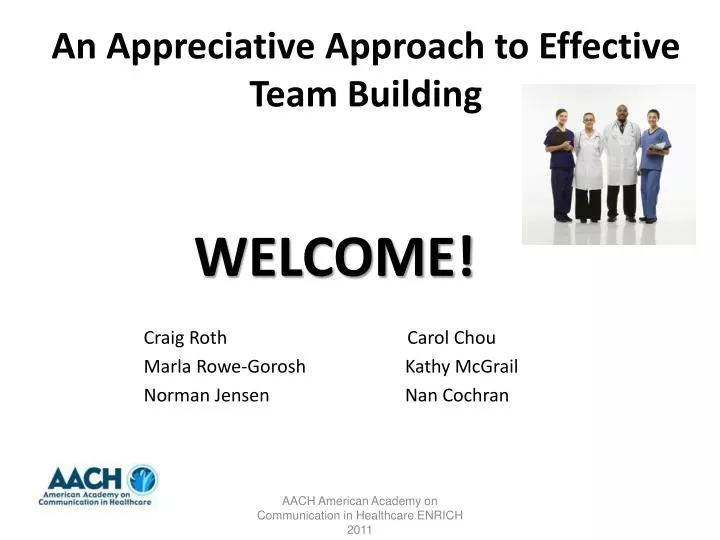 an appreciative approach to effective team building