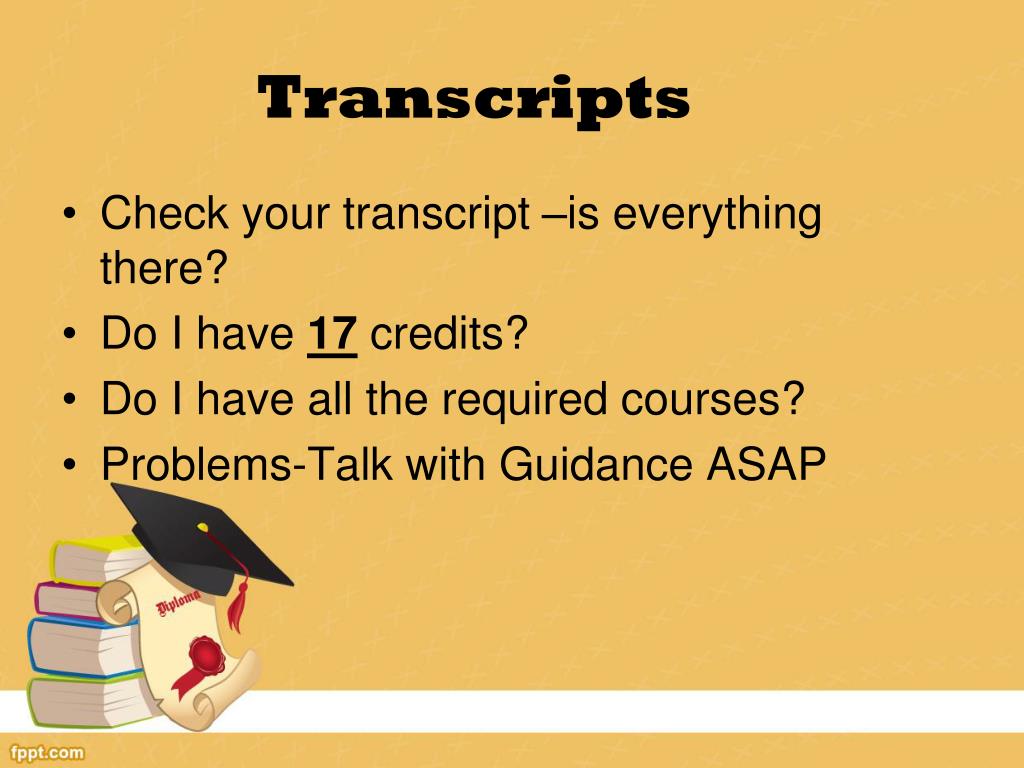 PPT - Transcripts PowerPoint Presentation, free download - ID:5458235