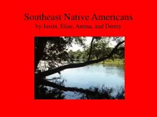 Southeast Native Americans by Justin, Elise, Amina, and Denny