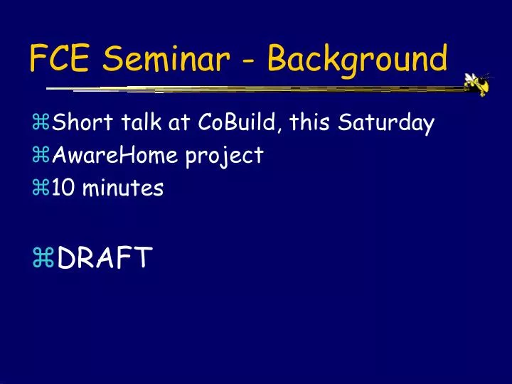 fce seminar background