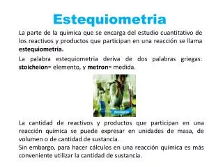estequiometria