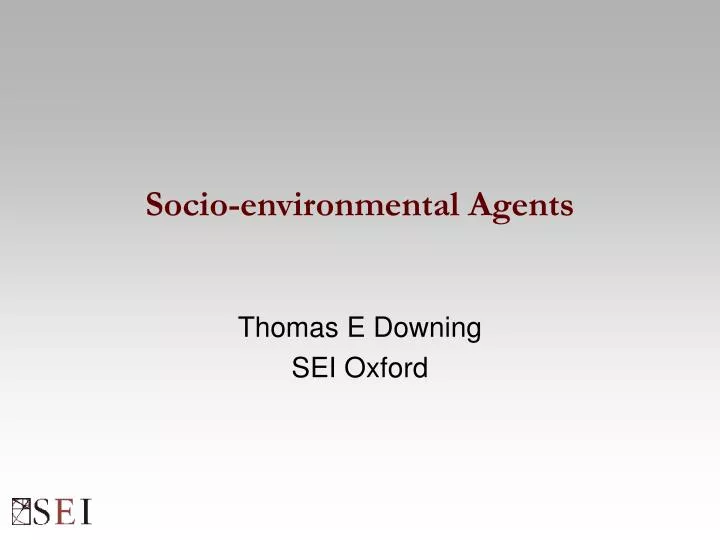 socio environmental agents