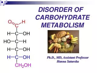 DISORDER OF CARBOHYDRATE METABOLISM