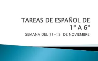 tareas de espa ol de 1 a 6