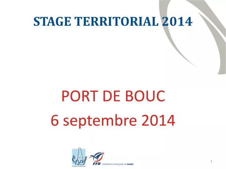 stage territorial 2014