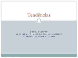 tend ncias