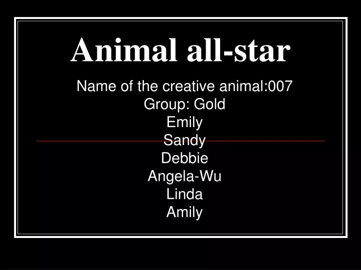 animal all star