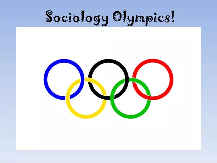 sociology olympics