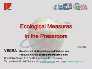 Ecological Measures in the Pressroom