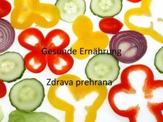 gesunde ern hrung