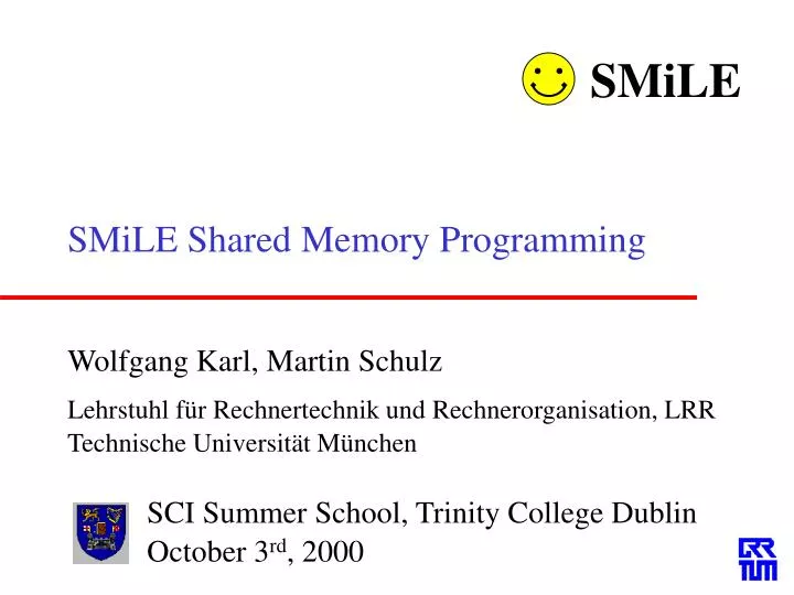 smile shared memory programming