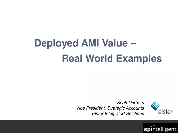 deployed ami value real world examples