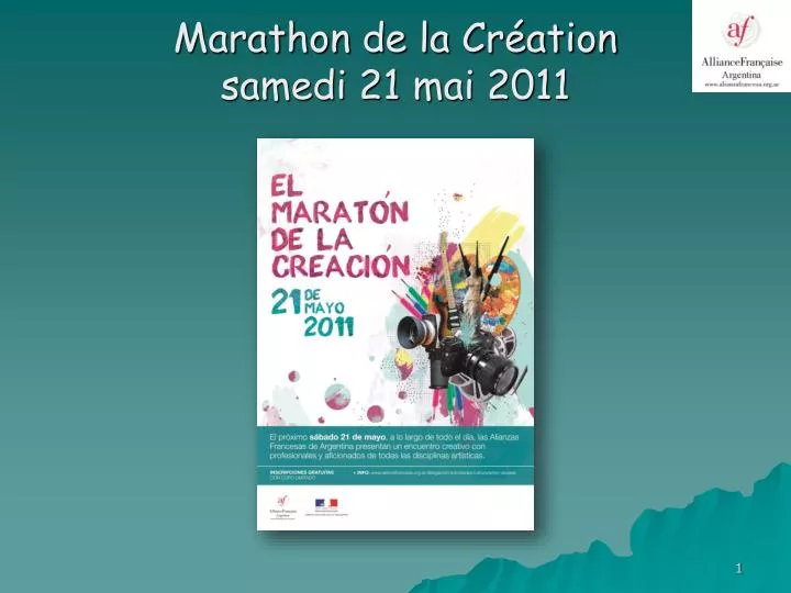 marathon de la cr ation samedi 21 mai 2011
