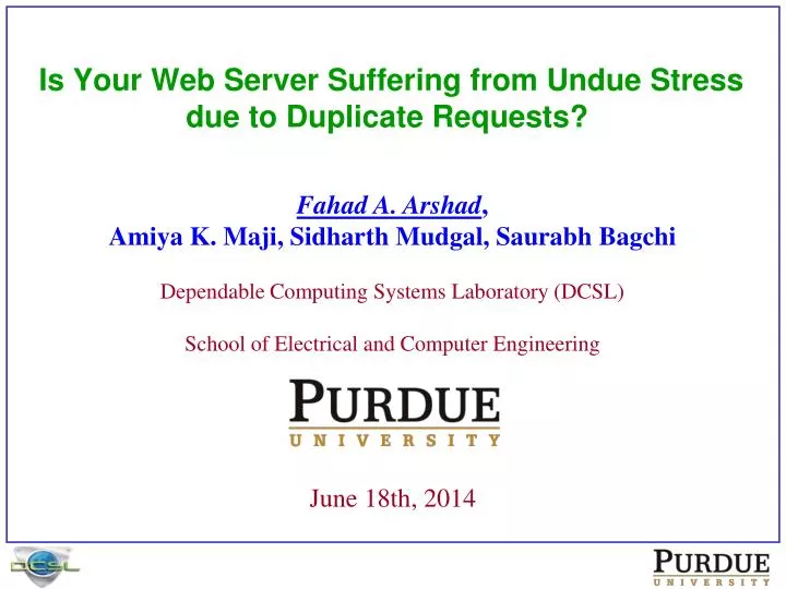 is your web server suffering from undue stress due to duplicate requests