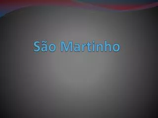 s o martinho