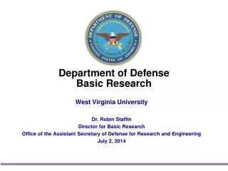 Department of Defense Basic Research