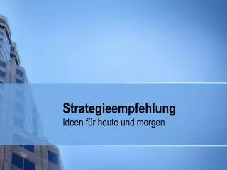 strategieempfehlung