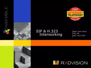 SIP &amp; H.323 Interworking