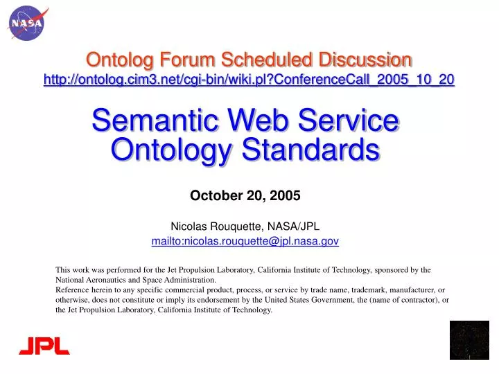 ontolog forum scheduled discussion http ontolog cim3 net cgi bin wiki pl conferencecall 2005 10 20