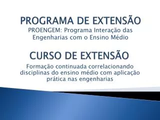 programa de extens o