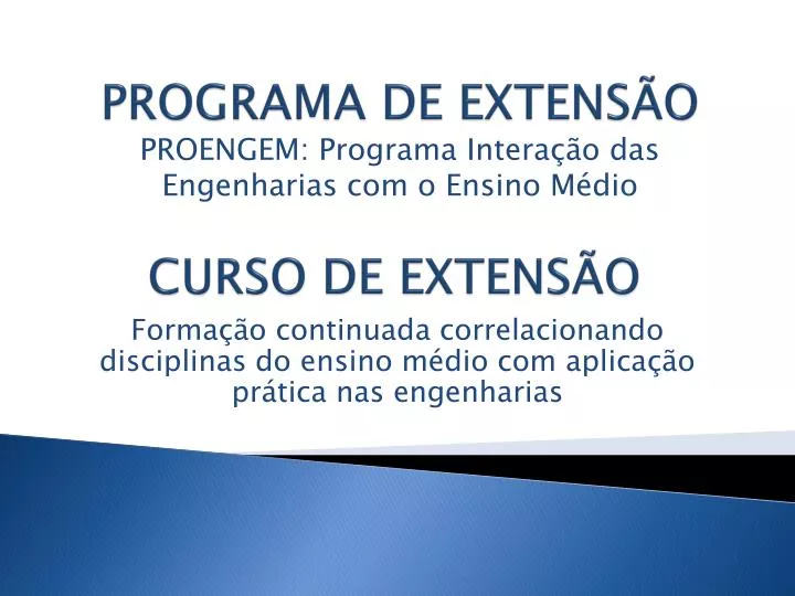 programa de extens o