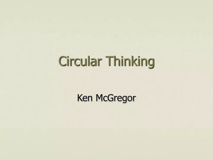 circular thinking