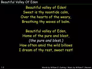 Beautiful Valley Of Eden