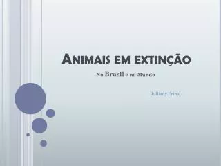 animais em extin o