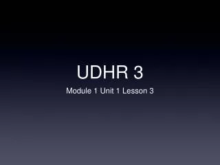 udhr 3