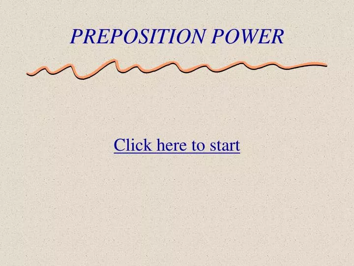 preposition power