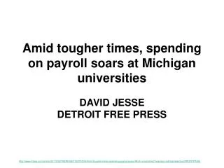 Amid tougher times, spending on payroll soars at Michigan universities