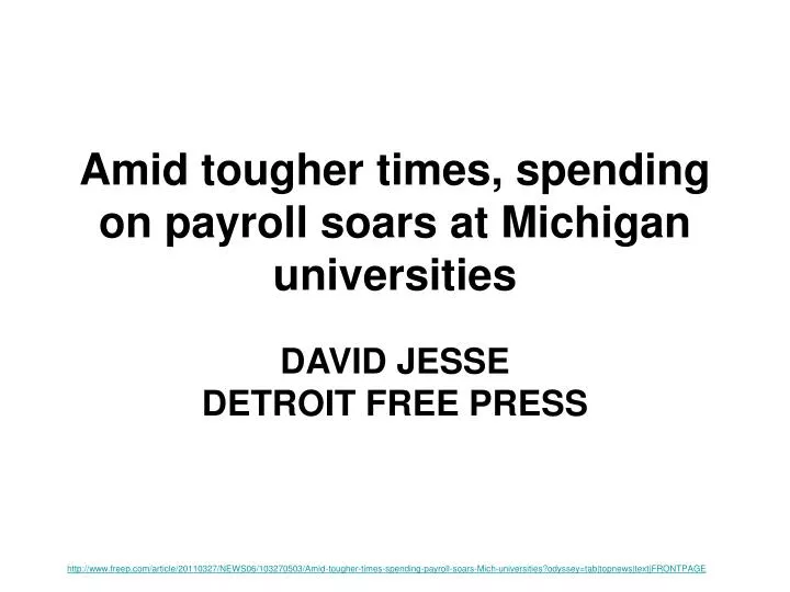 amid tougher times spending on payroll soars at michigan universities