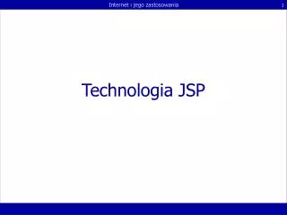 technologia jsp