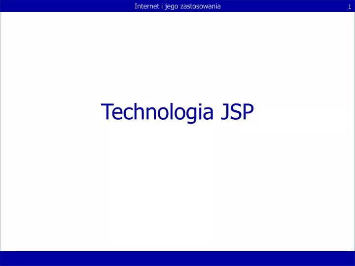 technologia jsp