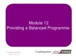 Strategic Planning for a Balanced Scout Programme - slide 1