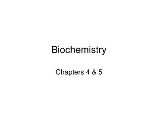 biochemistry