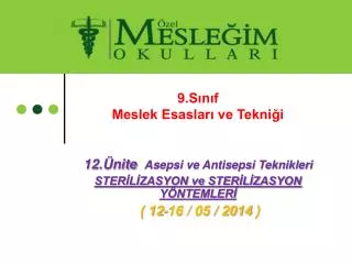 9 s n f meslek esaslar ve tekni i