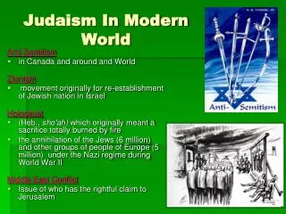 Judaism In Modern World