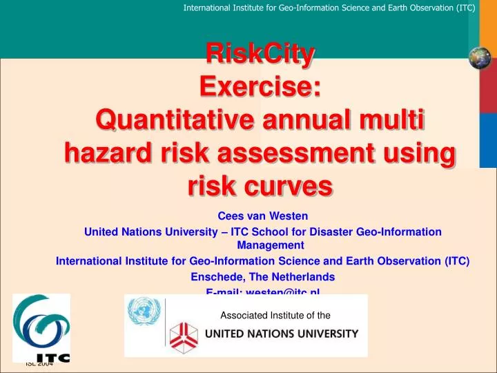 riskcity exercise quantitative annual multi hazard risk assessment using risk curves