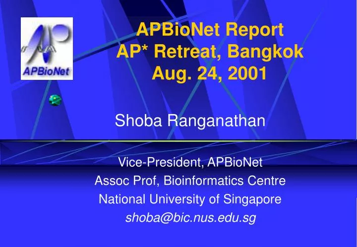 apbionet report ap retreat bangkok aug 24 2001