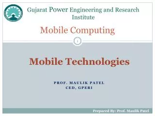 Mobile Computing