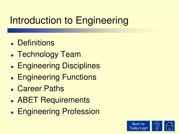 introduction to engineering