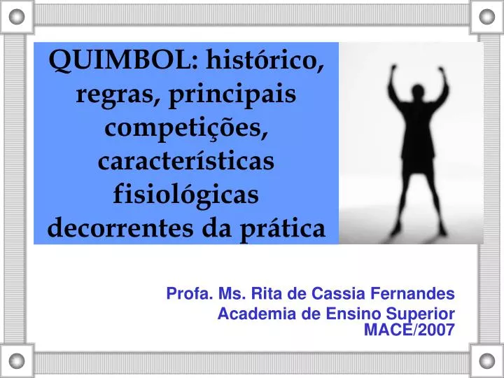 quimbol hist rico regras principais competi es caracter sticas fisiol gicas decorrentes da pr tica