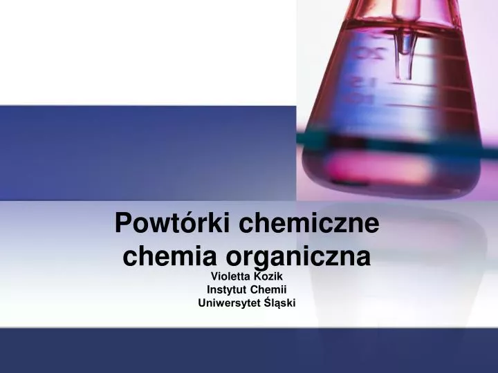 powt rki chemiczne chemia organiczna