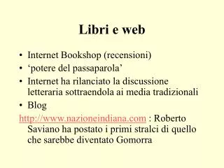 libri e web