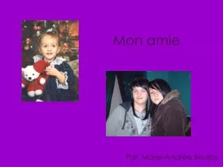mon amie